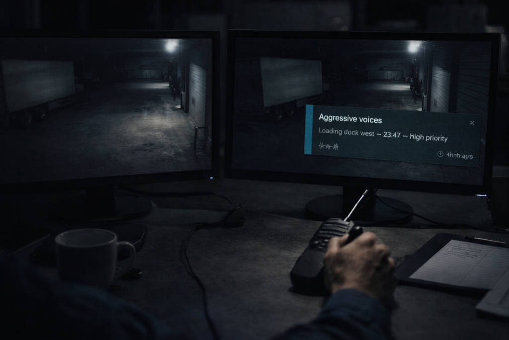 Security sound alerts sound recognition smart triggers alerts intergration